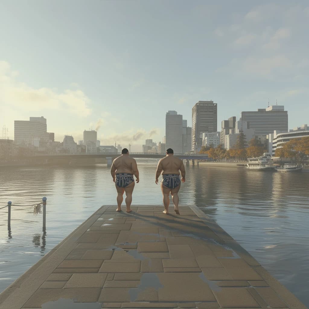 NetWalking #006: Riverside Sumo Walk🪨